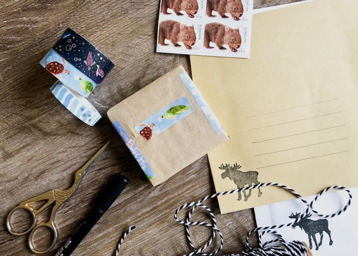 The Wattle Studio Washi Tape - Reef Riders