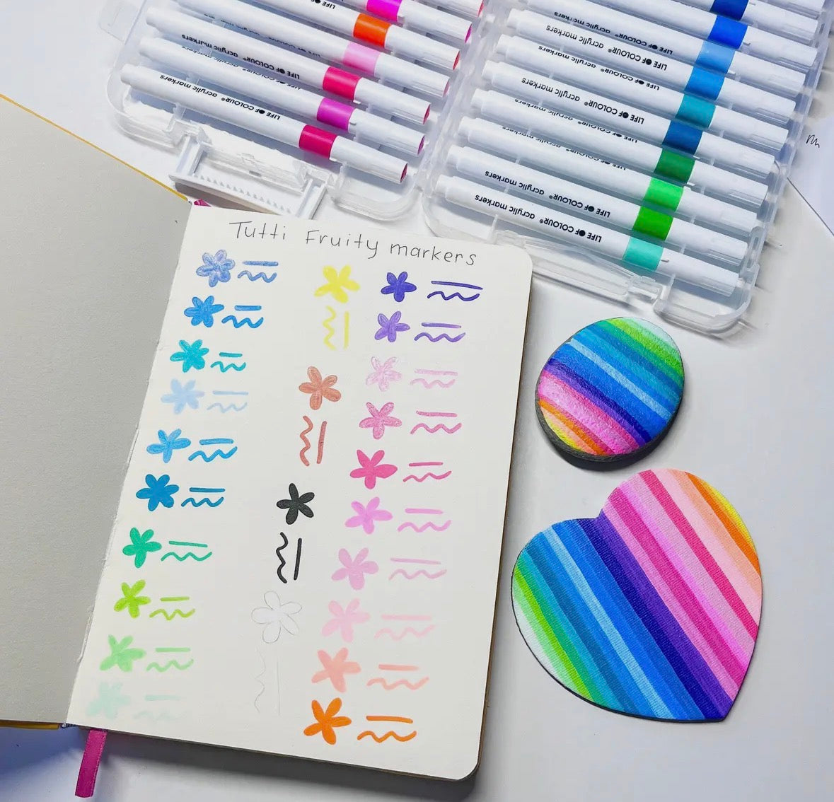 Acrylic Markers Tutti Fruity - set of 24