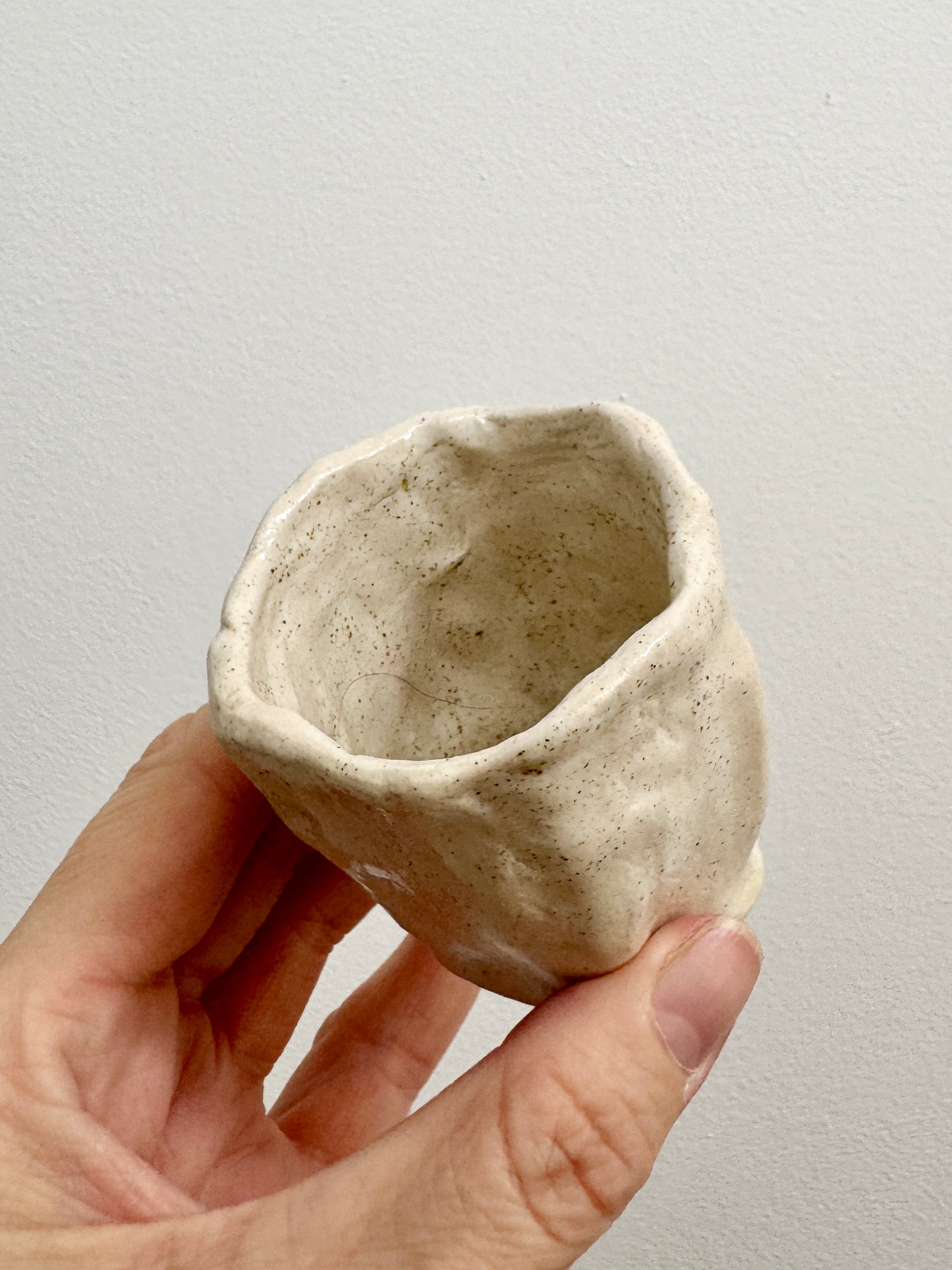 Handbuilt Ceramic Vase - Small Natural
