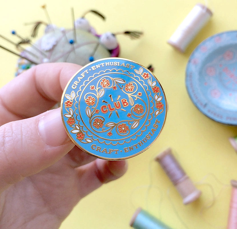 Craft Enthusiast Club Enamel Pin | Brooch by Hannakin