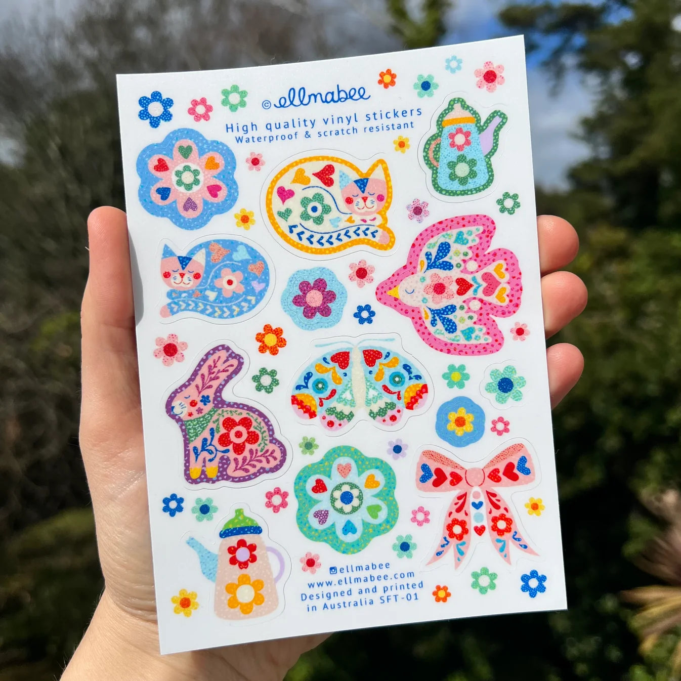 Favourite Things Vinyl Sticker Sheet
