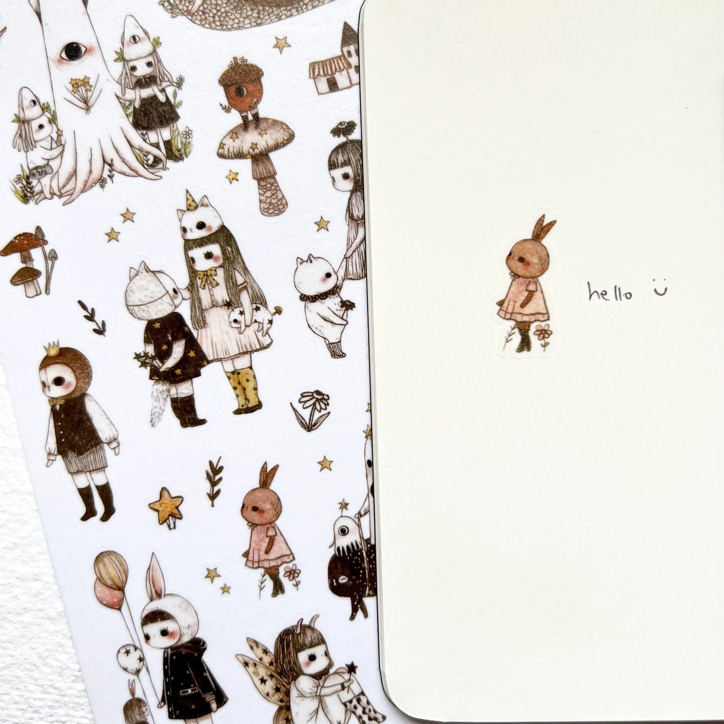 Sticker Sheet - Friends and Stars by jb0xtchi