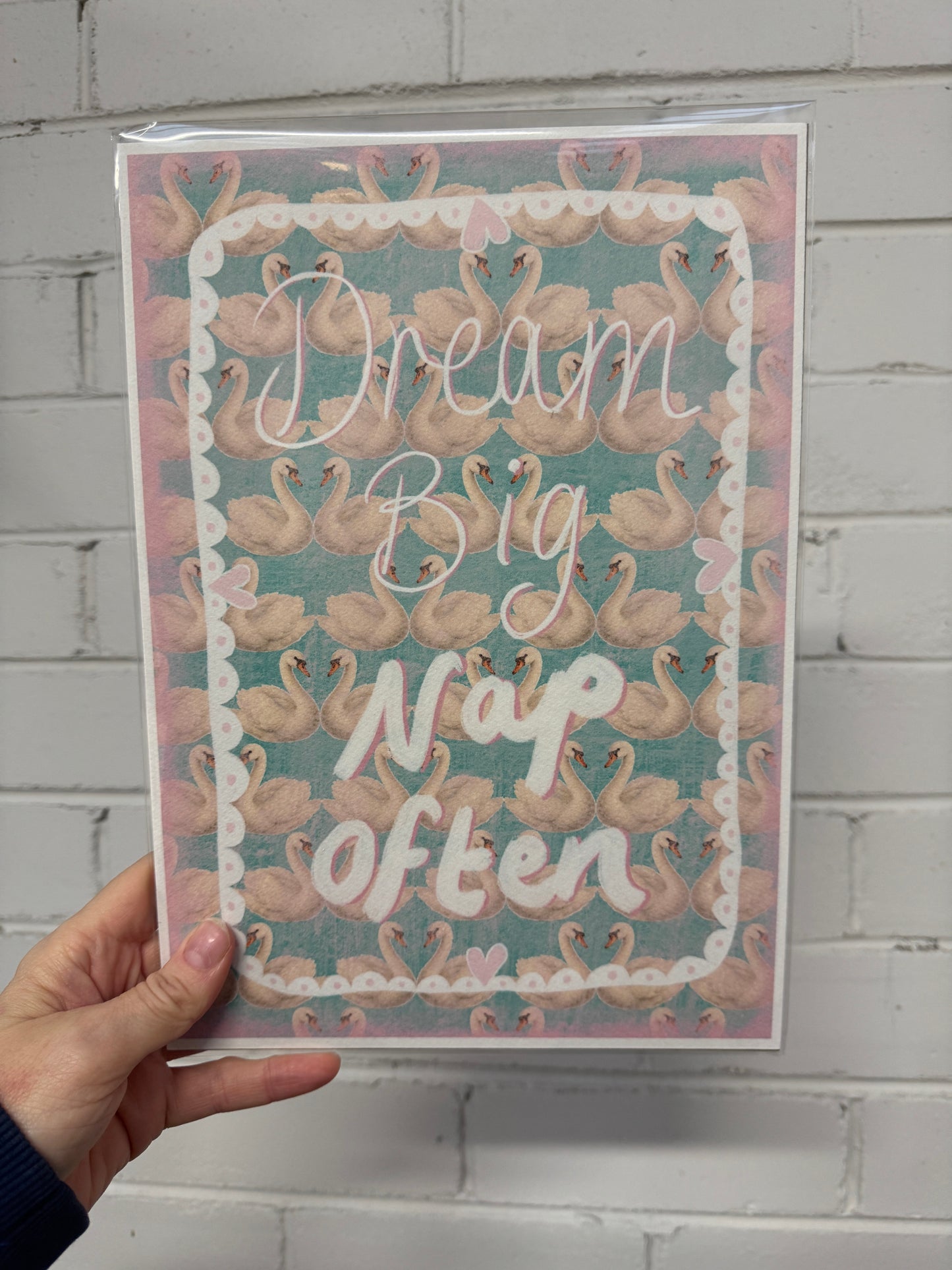 Art Print | A4 Size | Dream Big Nap Often