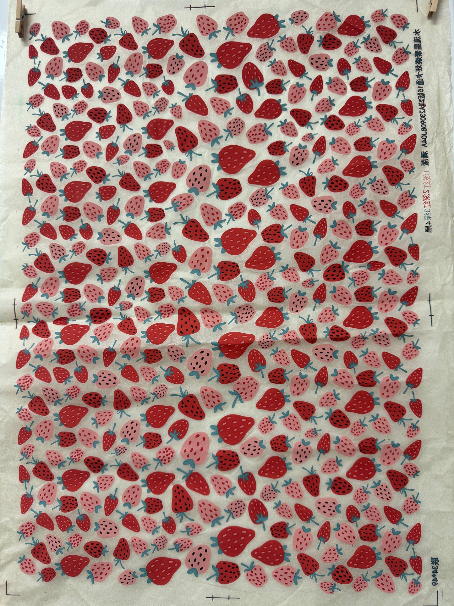 Ceramic Underglaze Transfer Paper - Strawberries