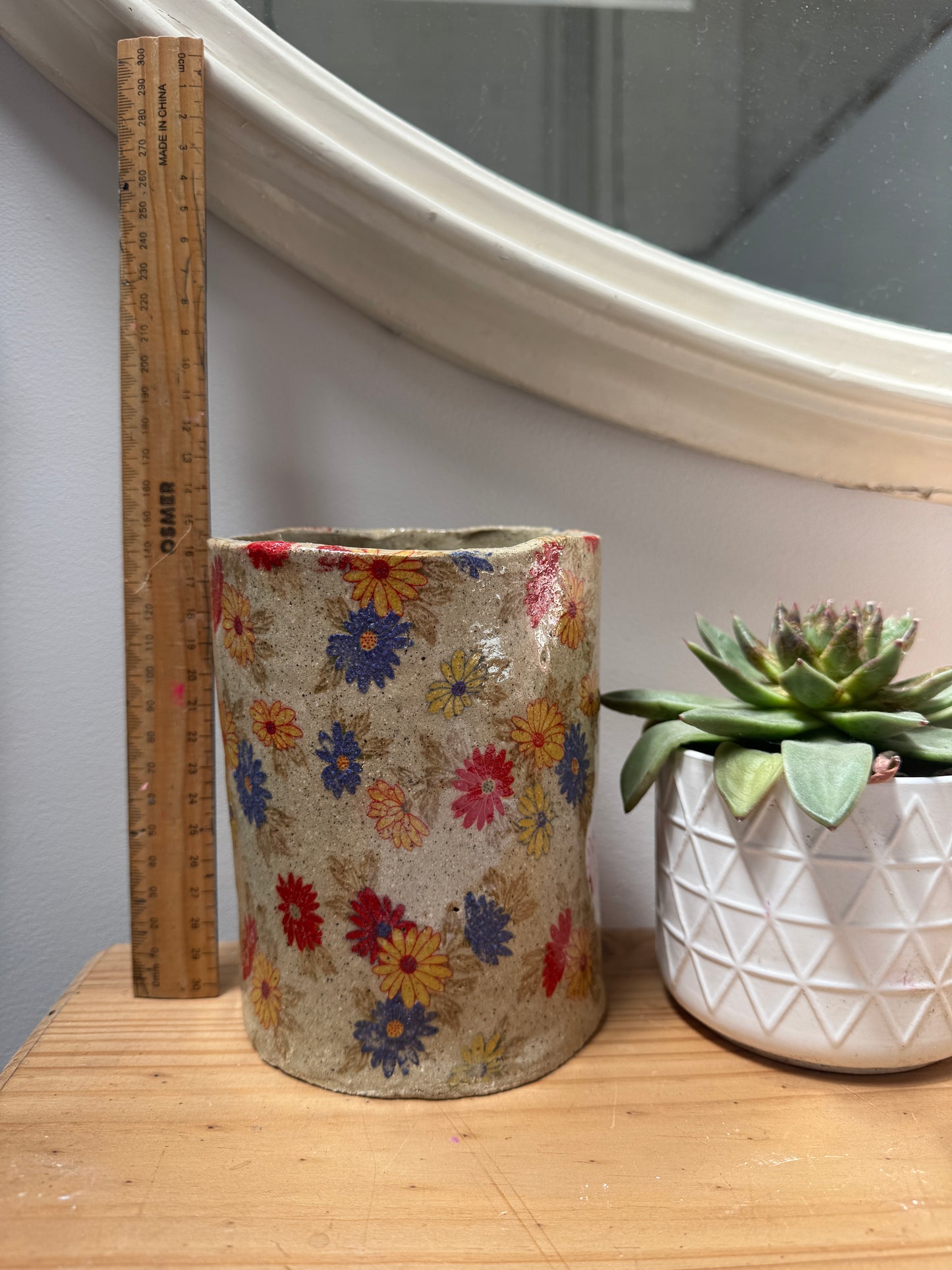 Handbuilt Ceramic Vase 14cm