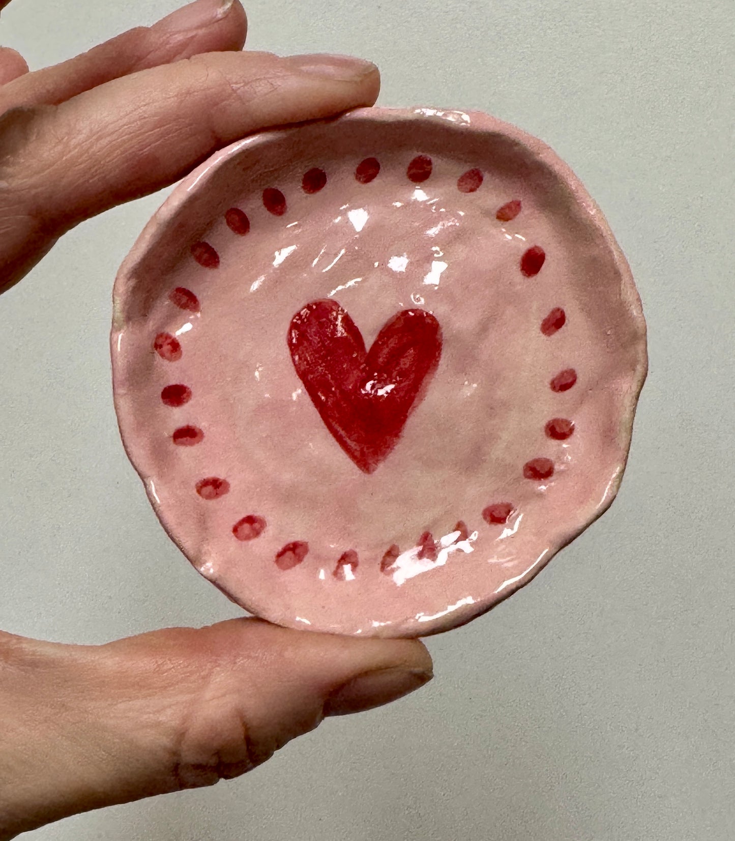 Ceramics - Round Heart Dish 3