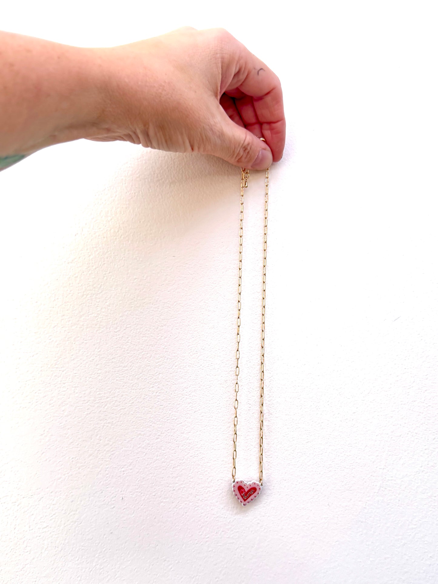 Petite Heart Charm Necklace