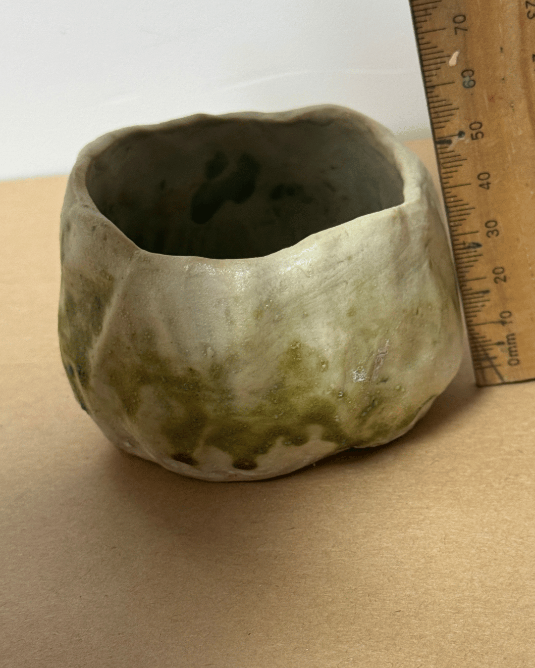 Ceramic Dish - Aqua and natural