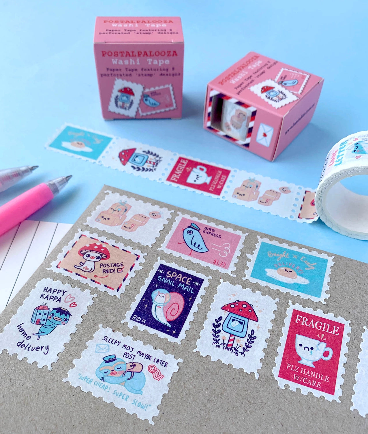 Hannakin Washi Tape - Postalpalooza - Stamp Washi Tape