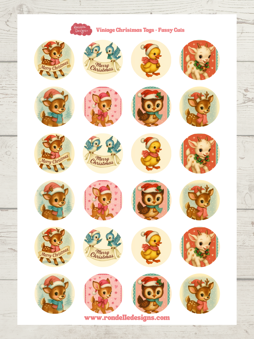 Vintage Kitsch Christmas Animal Journal Pack