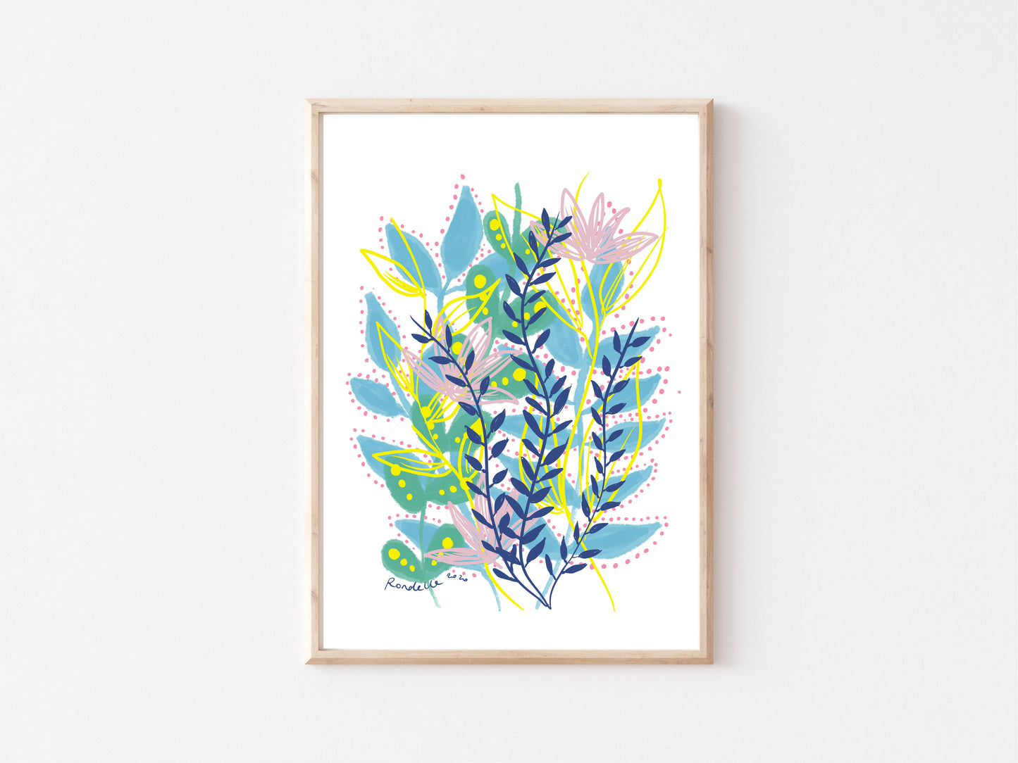 Printable Wall Art / A1 Size / Grow & Bloom Digital Art Print