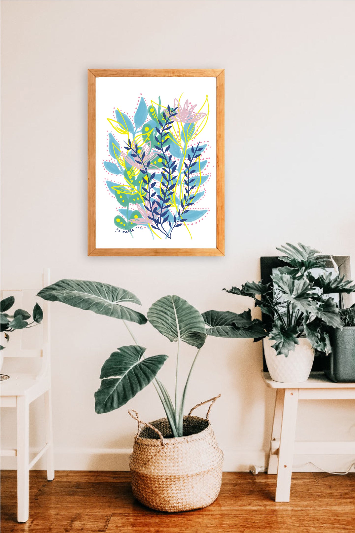 Printable Wall Art / A1 Size / Grow & Bloom Digital Art Print