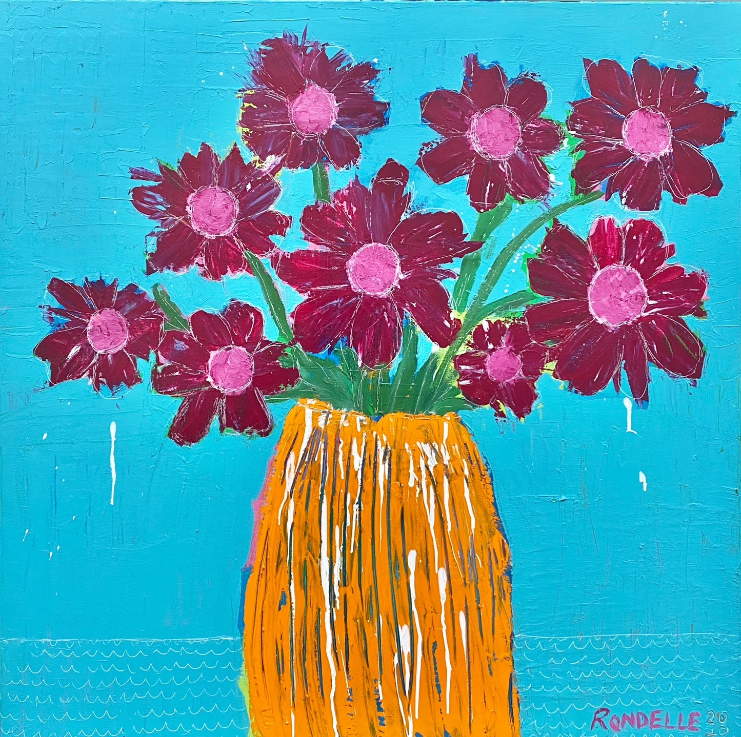 IN FULL BLOOM Acrylic on Canvas Original Art