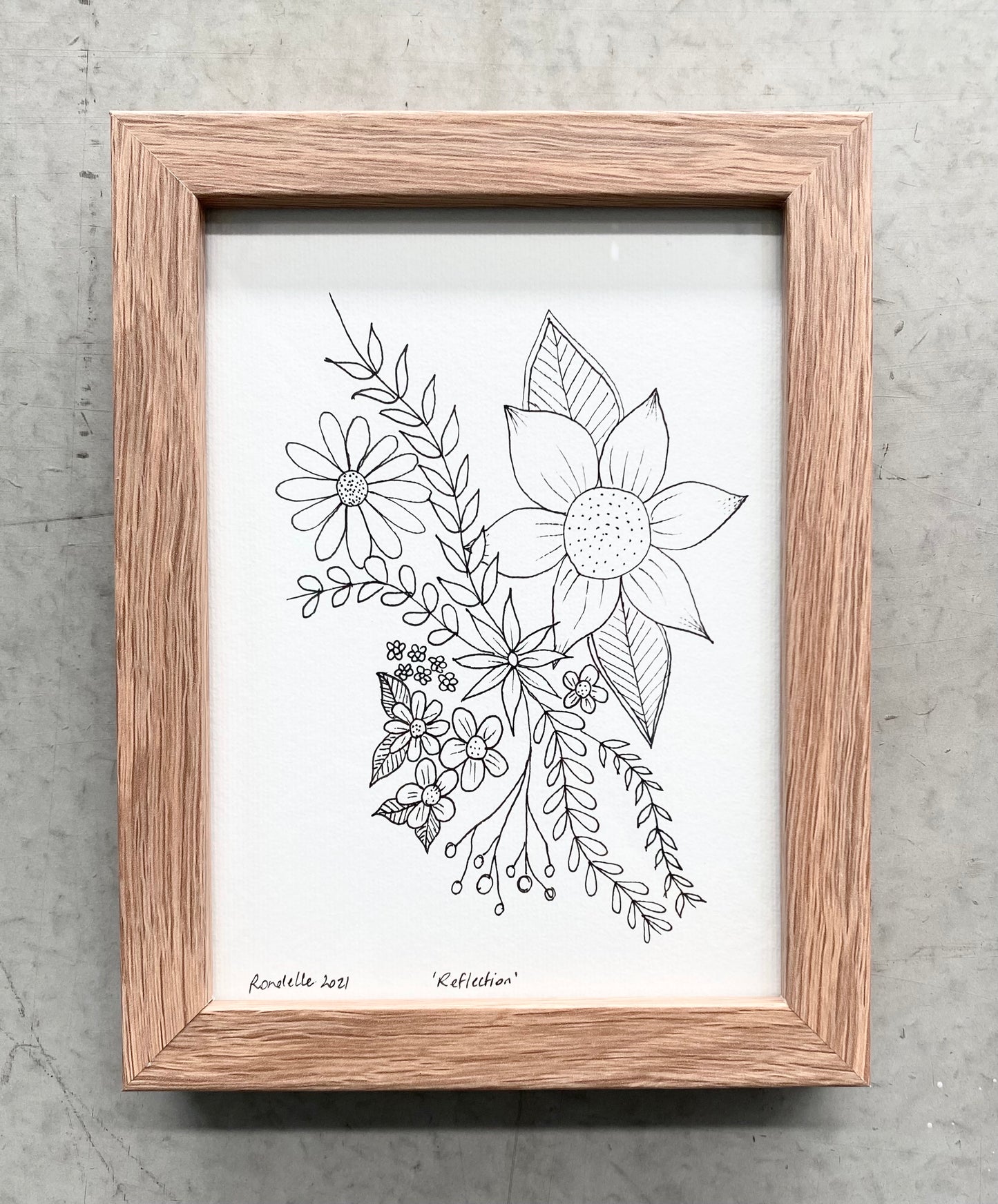Reflection Framed Original Art