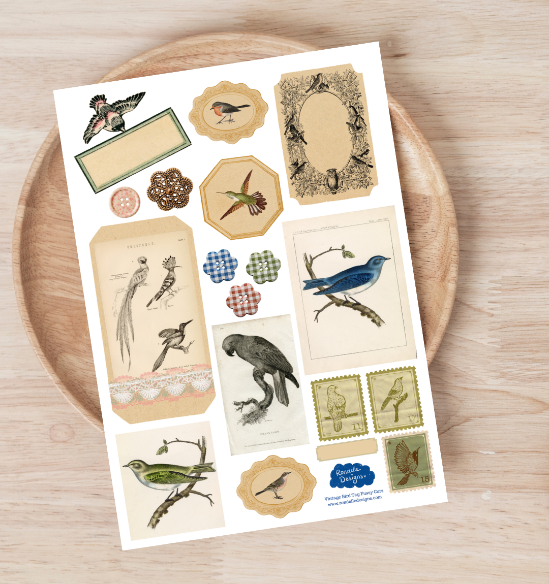 Vintage Birds Journal Pack 1