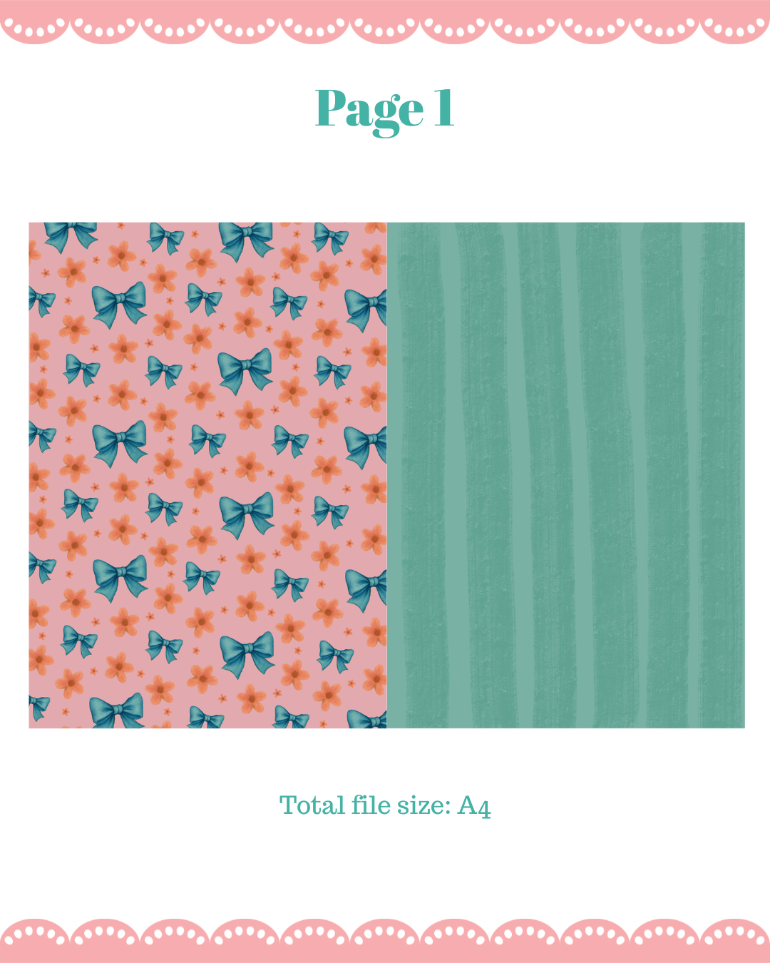 Butterflies & Bows Vintage Journal Paper Pack