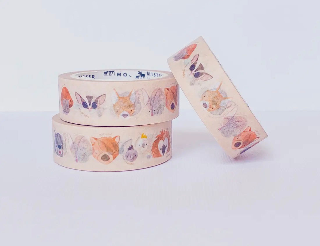 The Wattle Studio Washi Tape - Fauna Friends