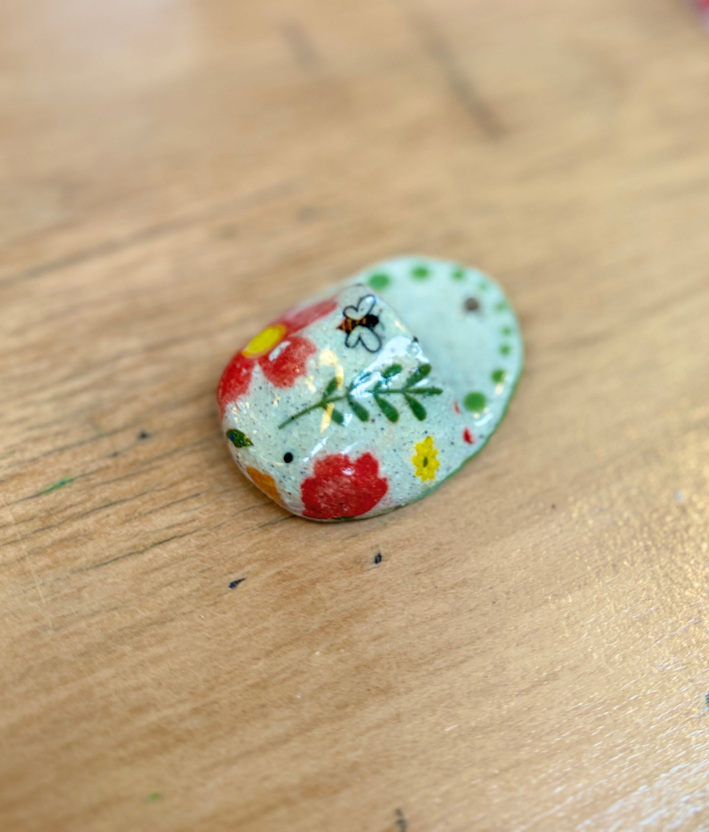 Mini Bee Floral Wall Vase – One of a Kind Handbuilt Ceramics