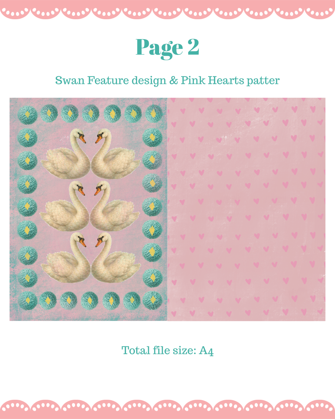 Swans & Ribbons Vintage Journal Paper Pack