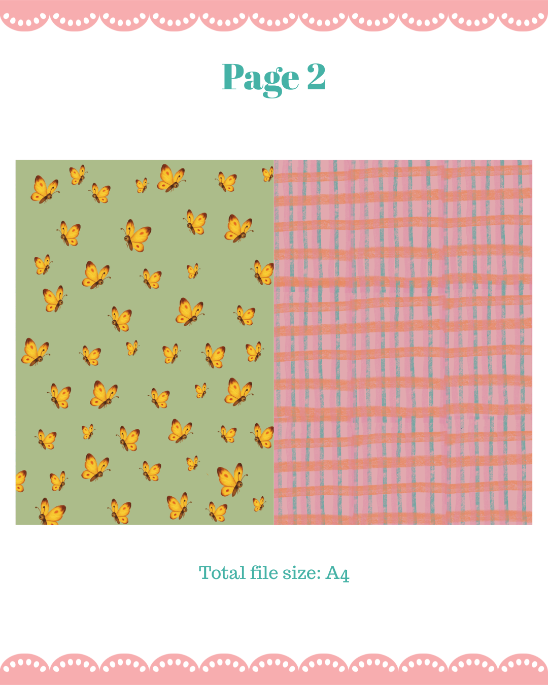 Butterflies & Bows Vintage Journal Paper Pack