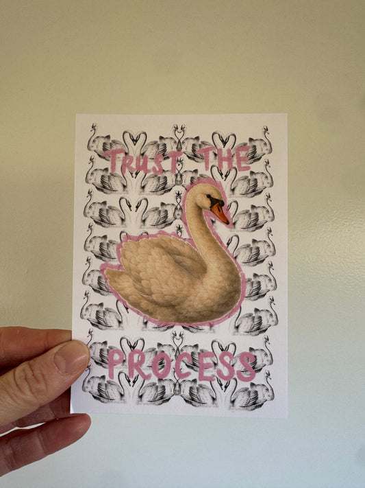Mini Art Print | A6 Size | Trust The Process