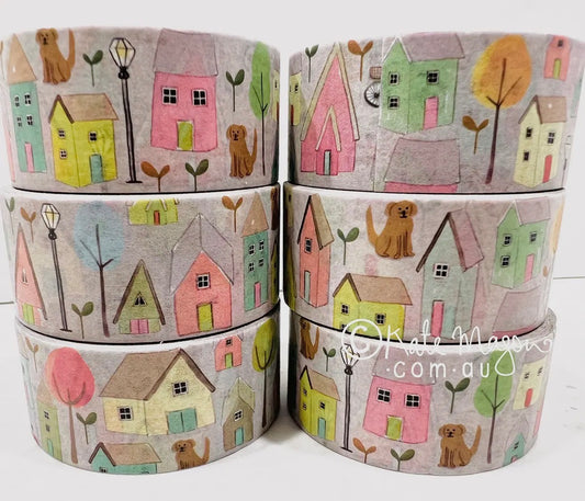 Kate Mason Washi Tape - House Bikes Dogs