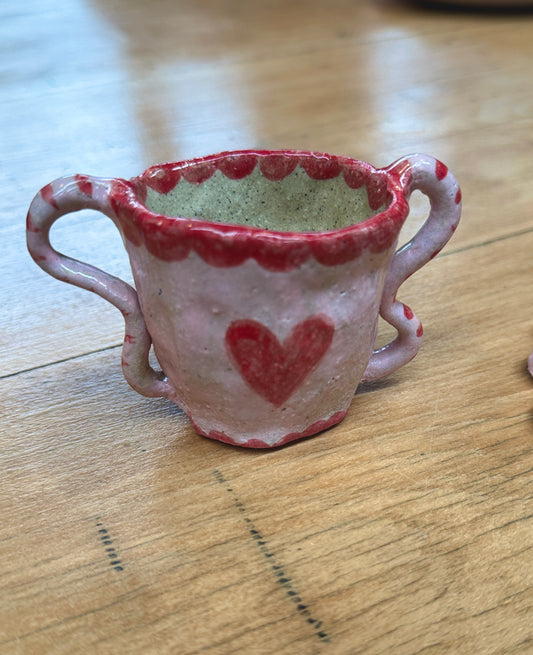 Decorative Heart Vase – One of a Kind Handbuilt Ceramics