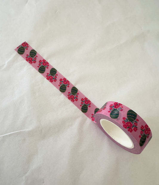 Washi Tape by Rondelle - Pink Flower Vase