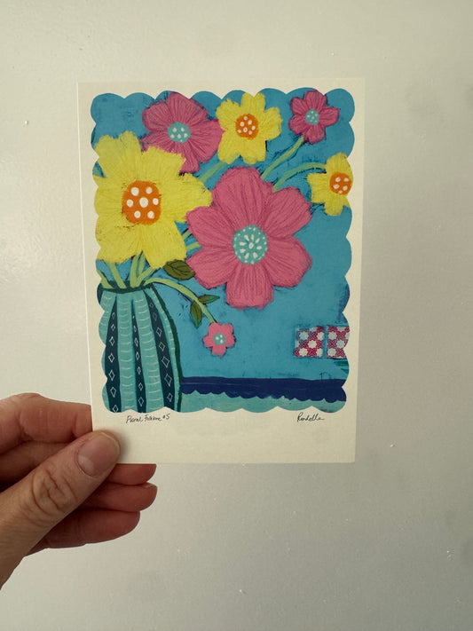 Mini Art Print | A6 Size | Floral Folklore No.5