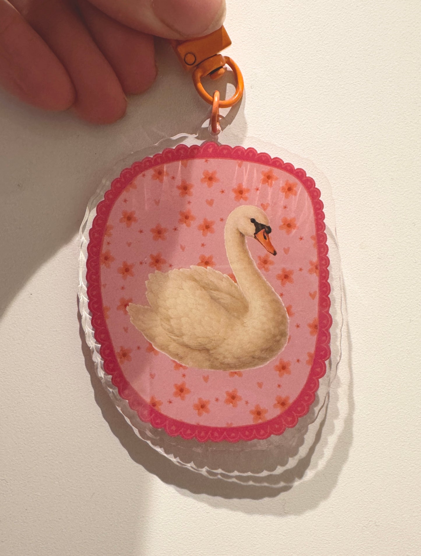 Keychain - VIntage Swan