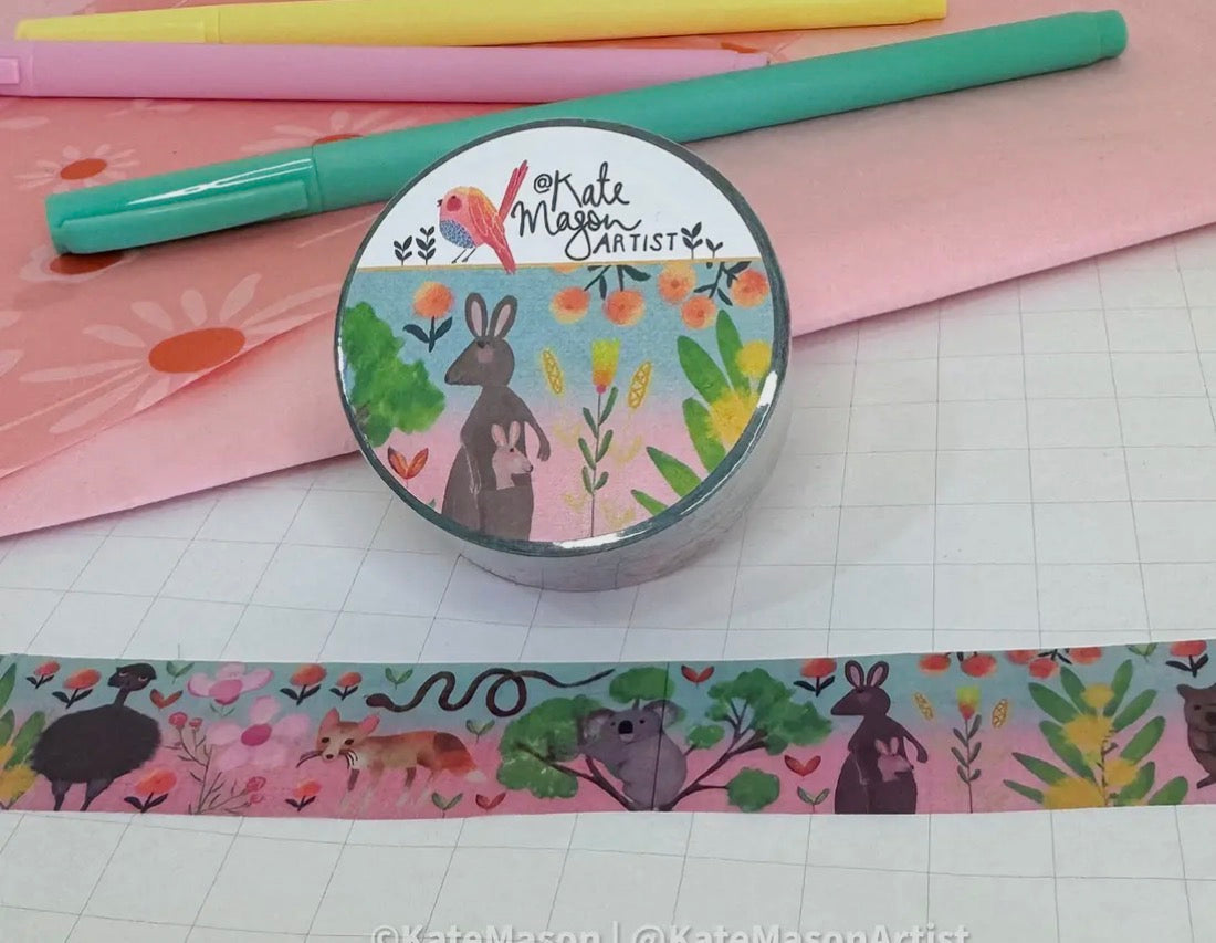 Kate Mason Washi Tape - Australian Flora & Fauna