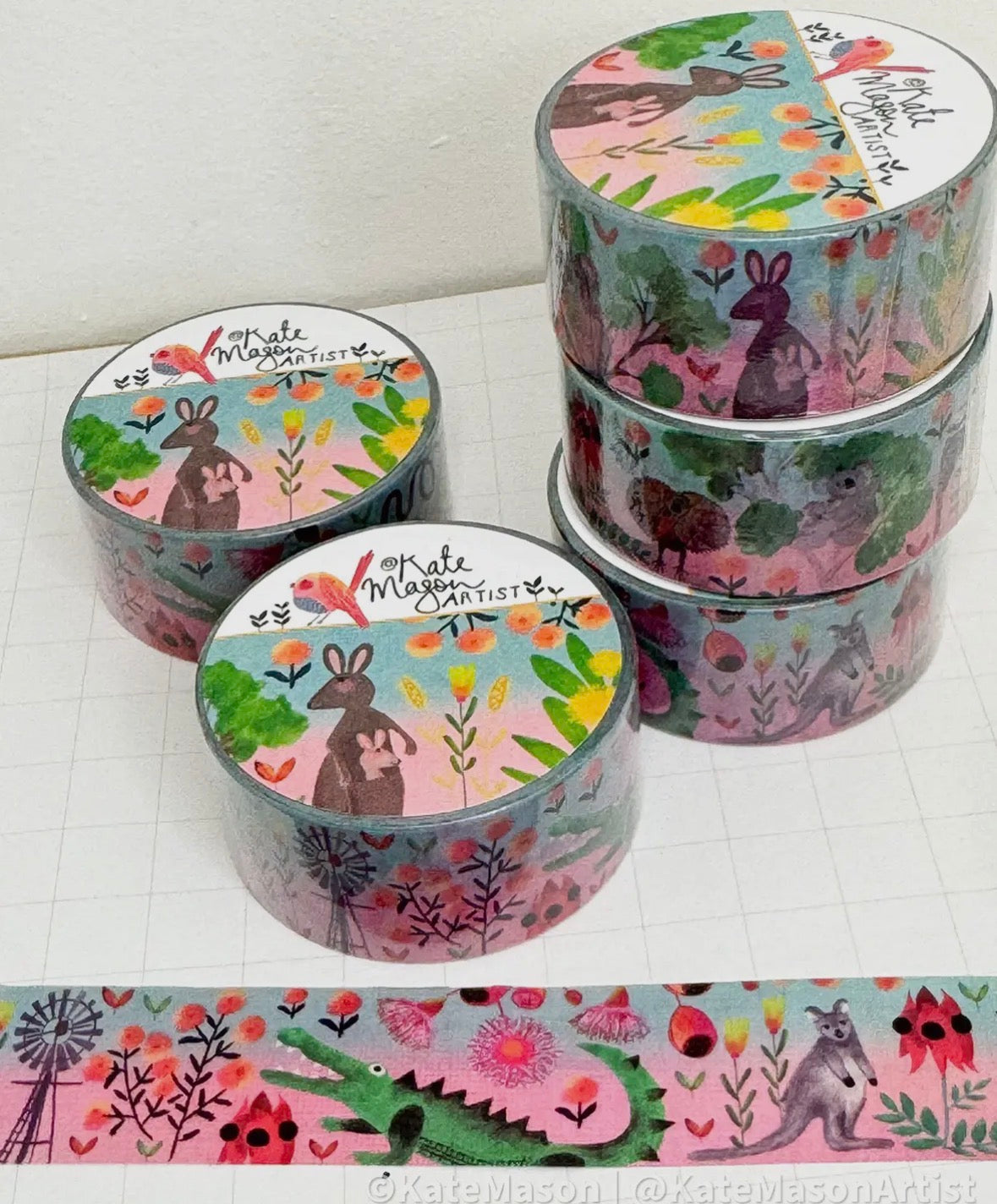 Kate Mason Washi Tape - Australian Flora & Fauna