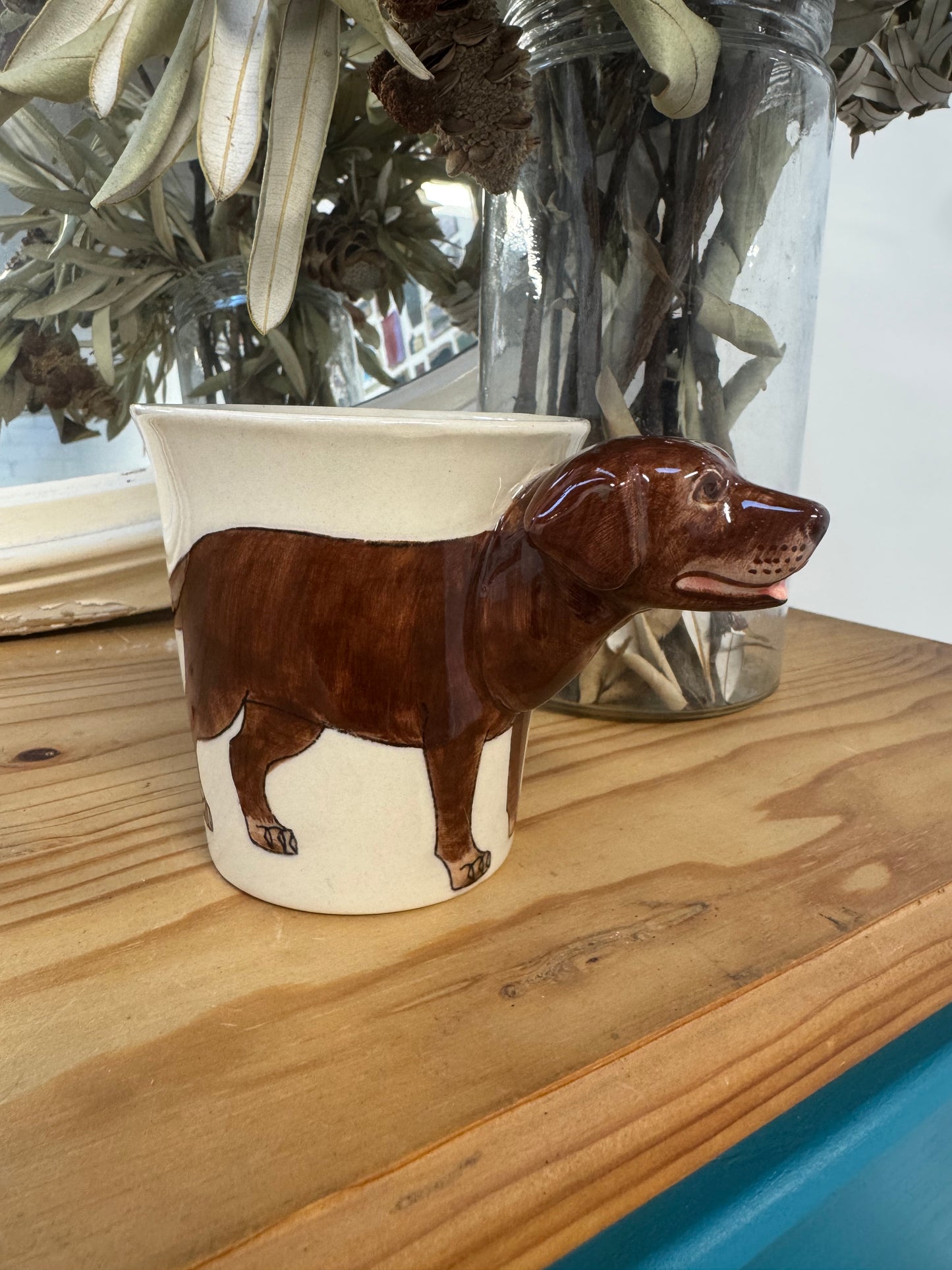 'Labrador' Ceramic Dog Mug (Brown)