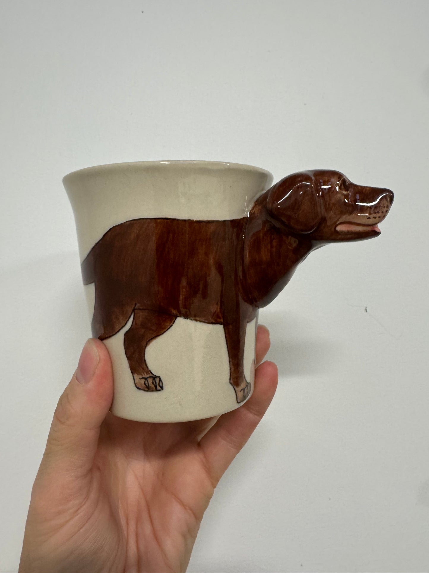 'Labrador' Ceramic Dog Mug (Brown)