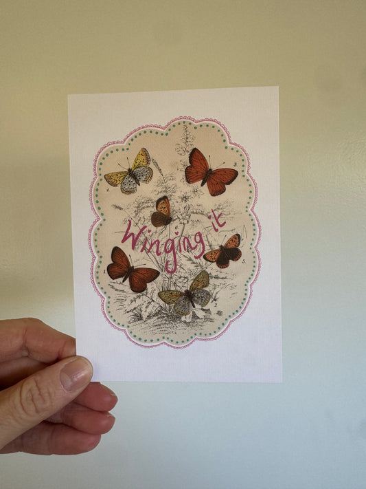 Mini Art Print | A6 Size | Winging It