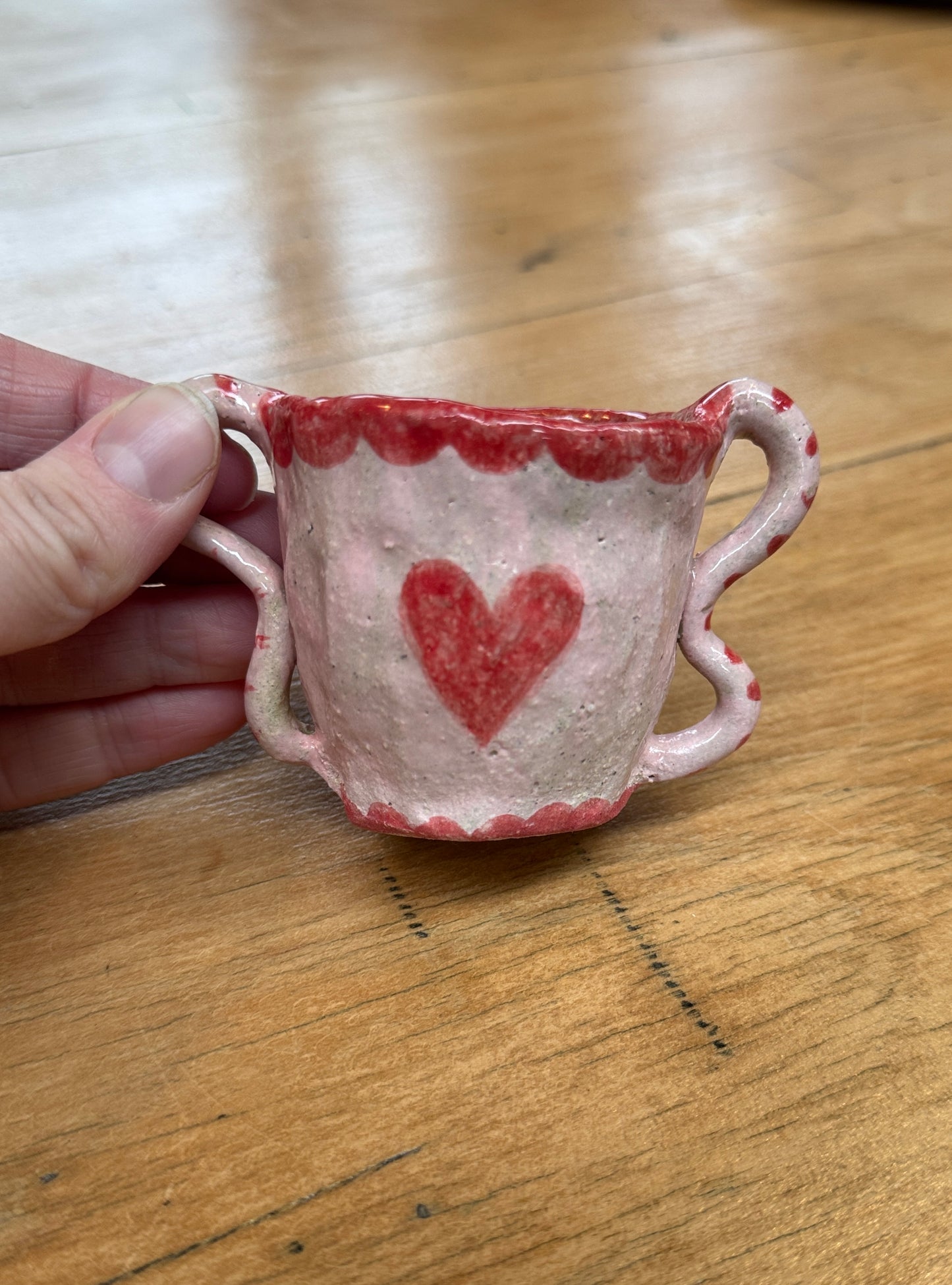 Decorative Heart Vase – One of a Kind Handbuilt Ceramics