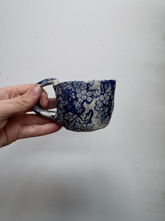 Blue Ceramic Teacup | Coffee Mug