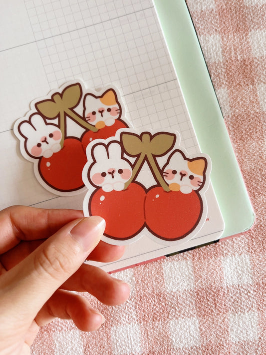 Cherry Rabbit Cherry Friends Sticker