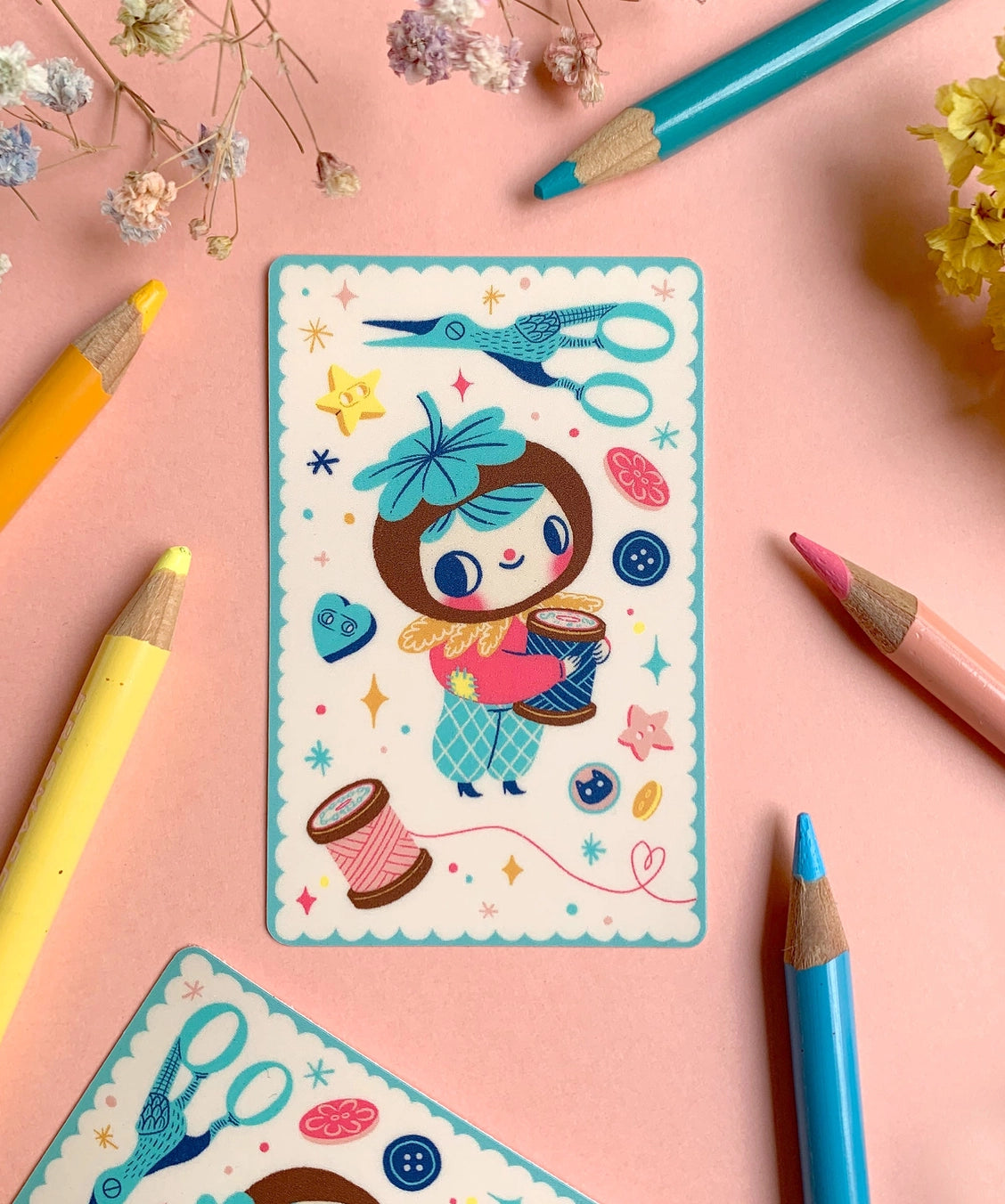 Hannakin Craft Cutie - Travel Card Vinyl Sticker