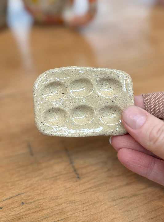Mini Paint Palette – One of a Kind Handbuilt Ceramics