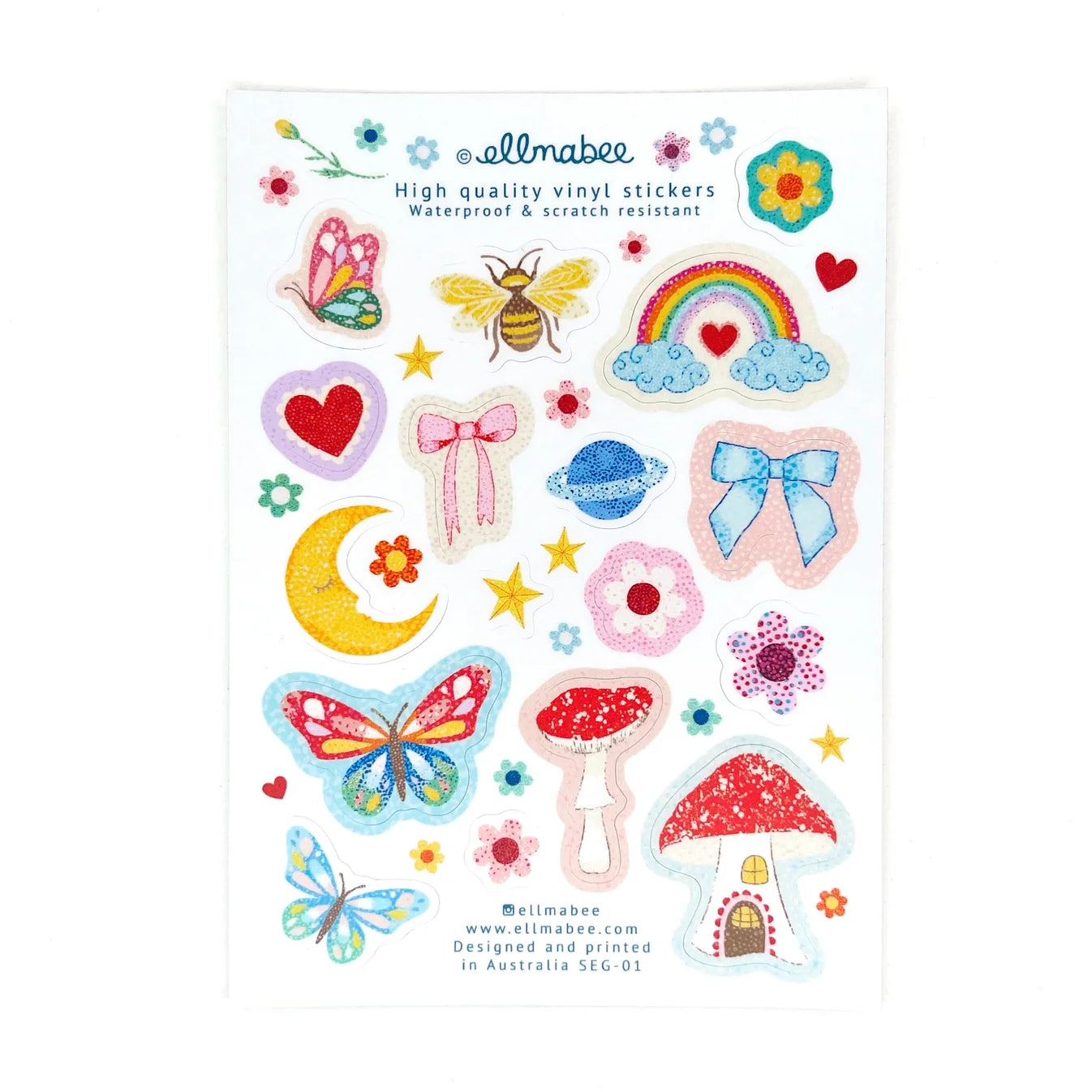 Enchanted Garden Vinyl Sticker Sheet