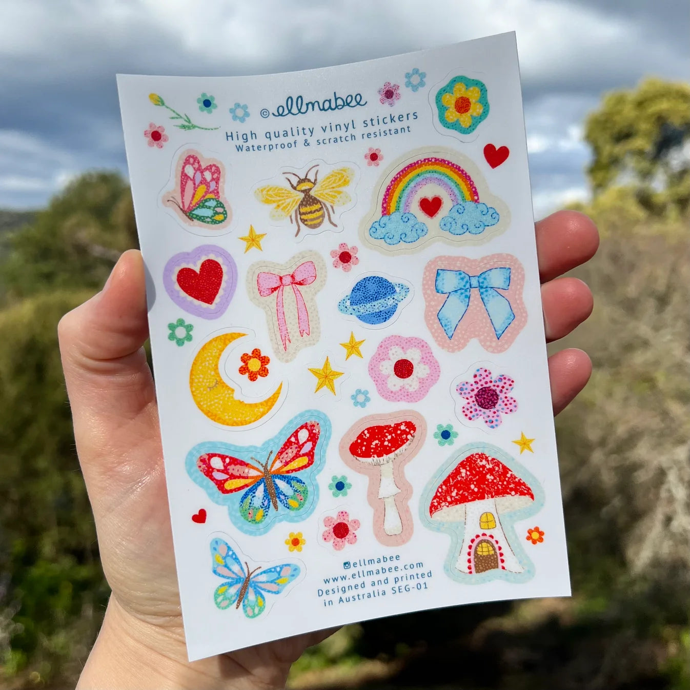 Enchanted Garden Vinyl Sticker Sheet