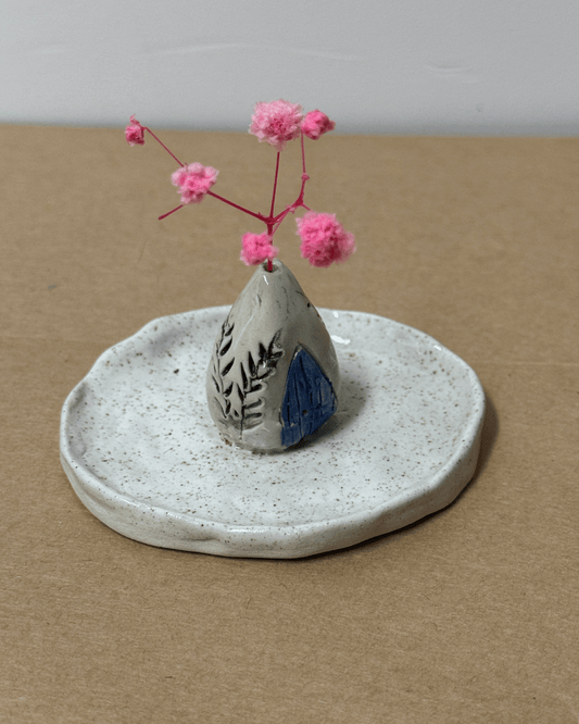 Ceramic Fairy House Incense stick Holder