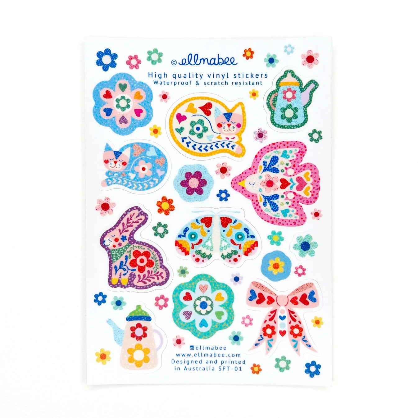 Favourite Things Vinyl Sticker Sheet