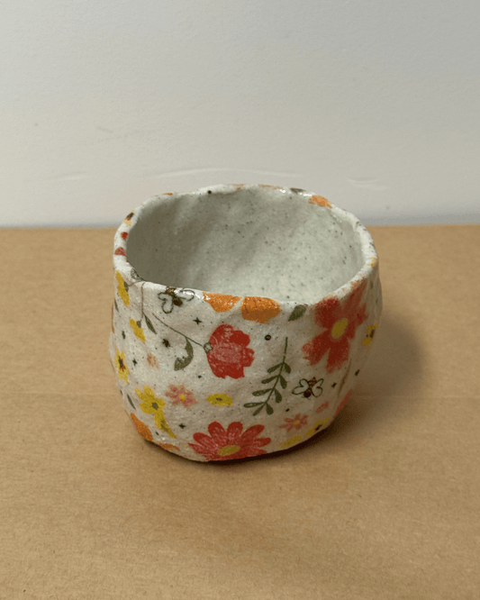 Ceramic Floral Vessel