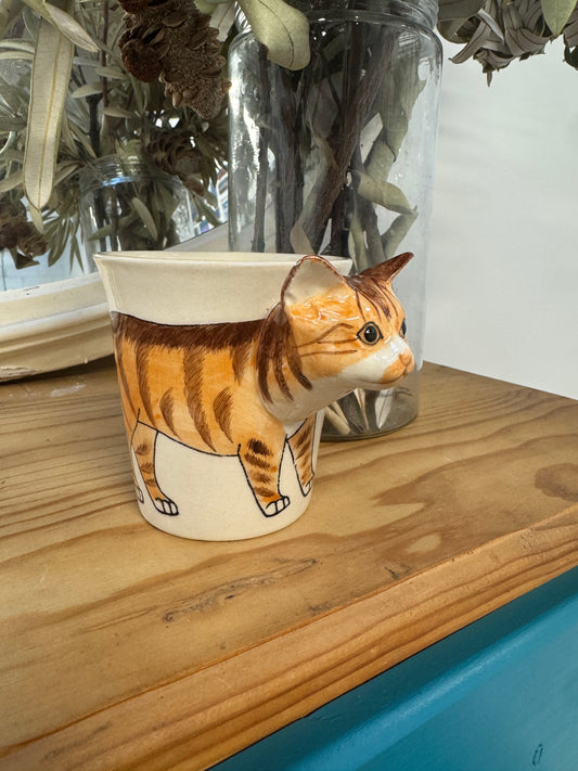 'Ginger Tabby' Ceramic Cat Mug