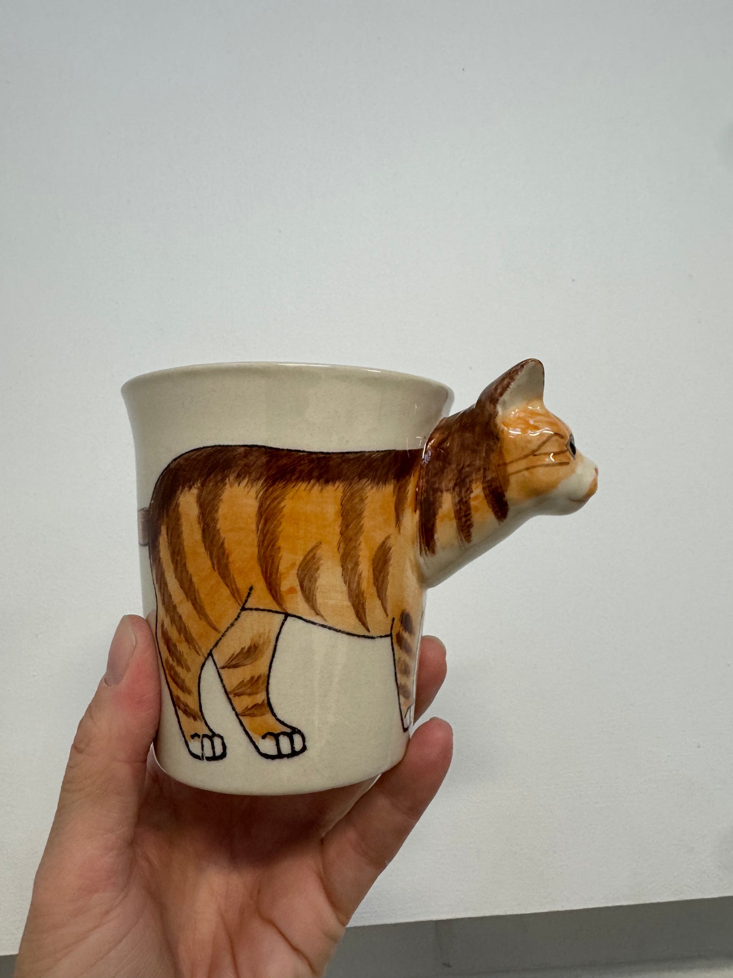 'Ginger Tabby' Ceramic Cat Mug