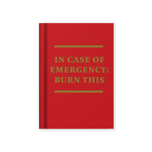 Hard Cover Tiny Notebook-In Case of Emergency