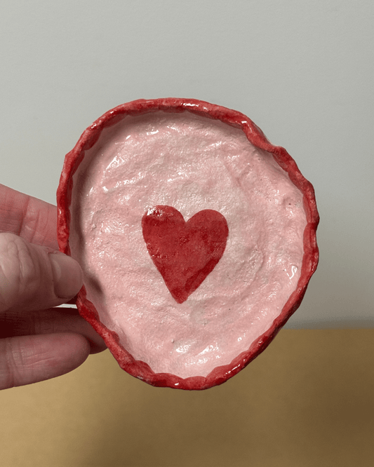 Ceramic Heart Dish (Mini Plate) 1