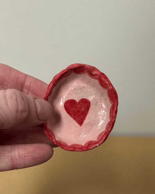 Ceramic Heart Dish (Mini Plate) 2